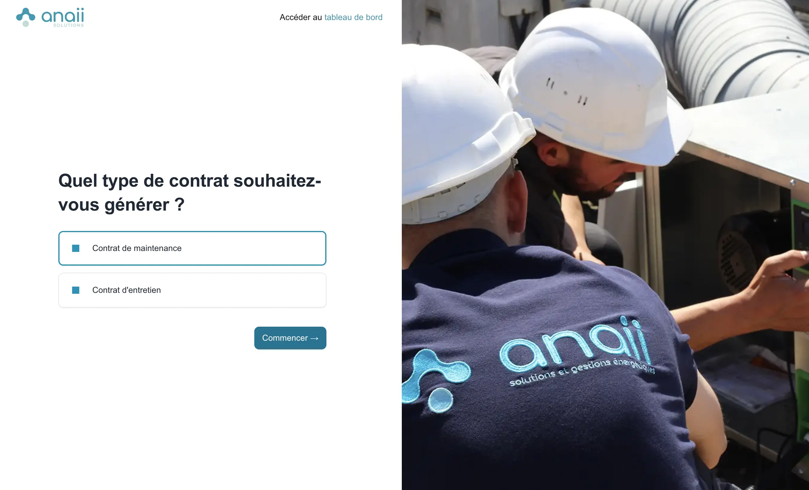 Vue complete des contrats ANAII